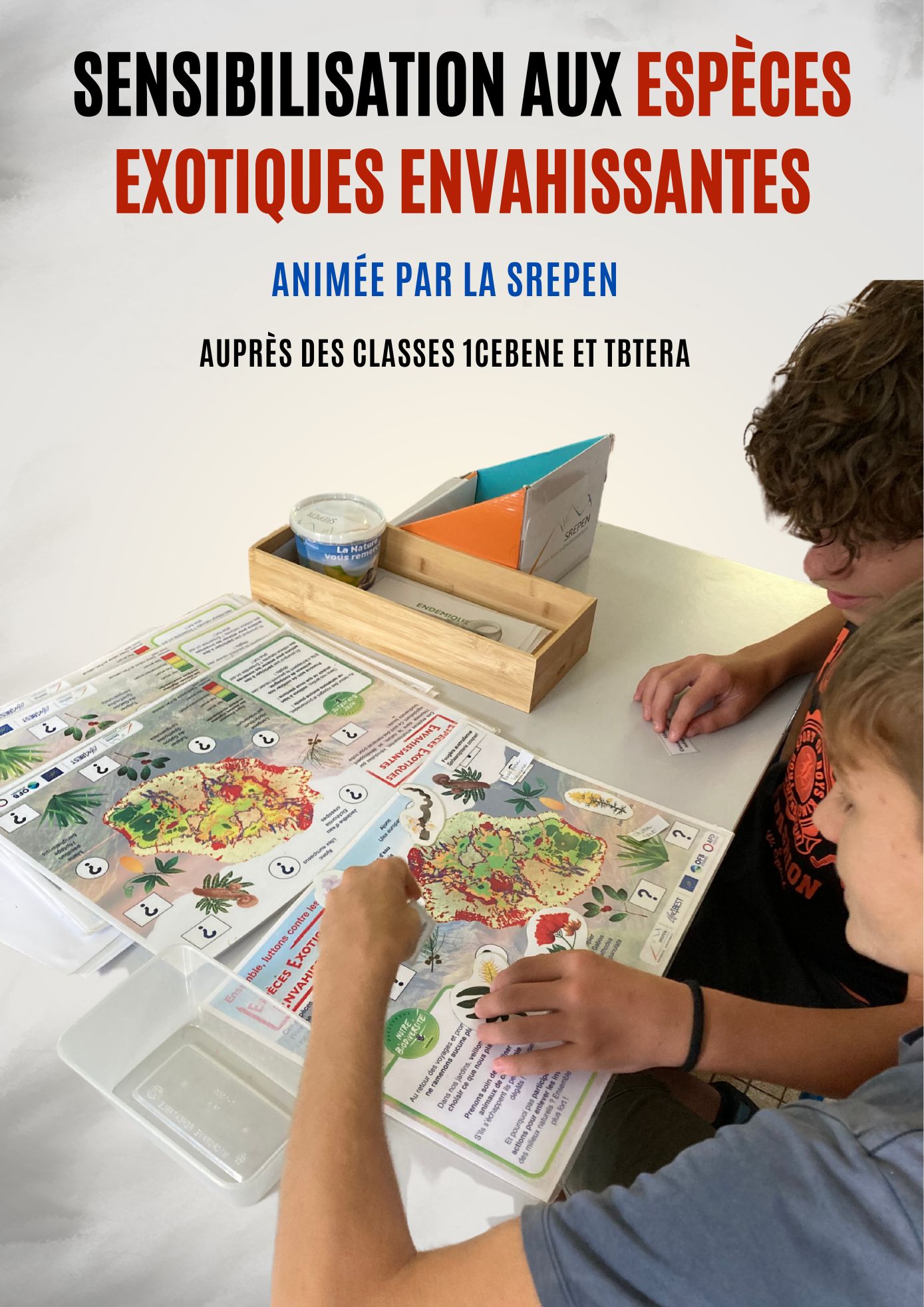 Sensibilisation aux espèces exotiques envahissantes auprès des classes 1CEBENE et TBTERA