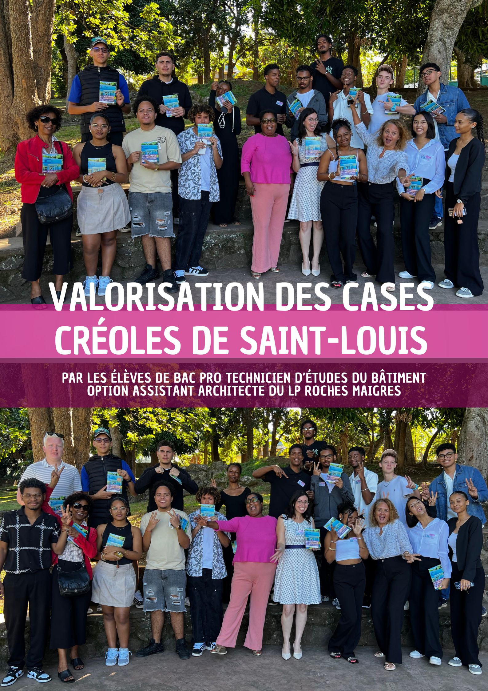 Exposition et valorisation des cases créoles par les bac pro technicien d’études du bâtiment du LP Roches Maigres