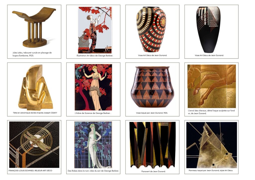 Oeuvres à analyser pour extraire des notions pour la phase expérimentation.