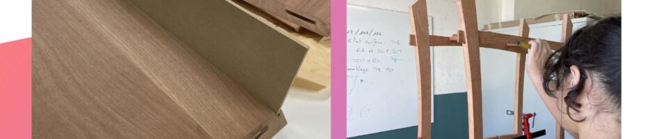 Réalisation d’une console d’inspiration japonaise par les élèves du BMA Ébénisterie du lycée Roches Maigres.