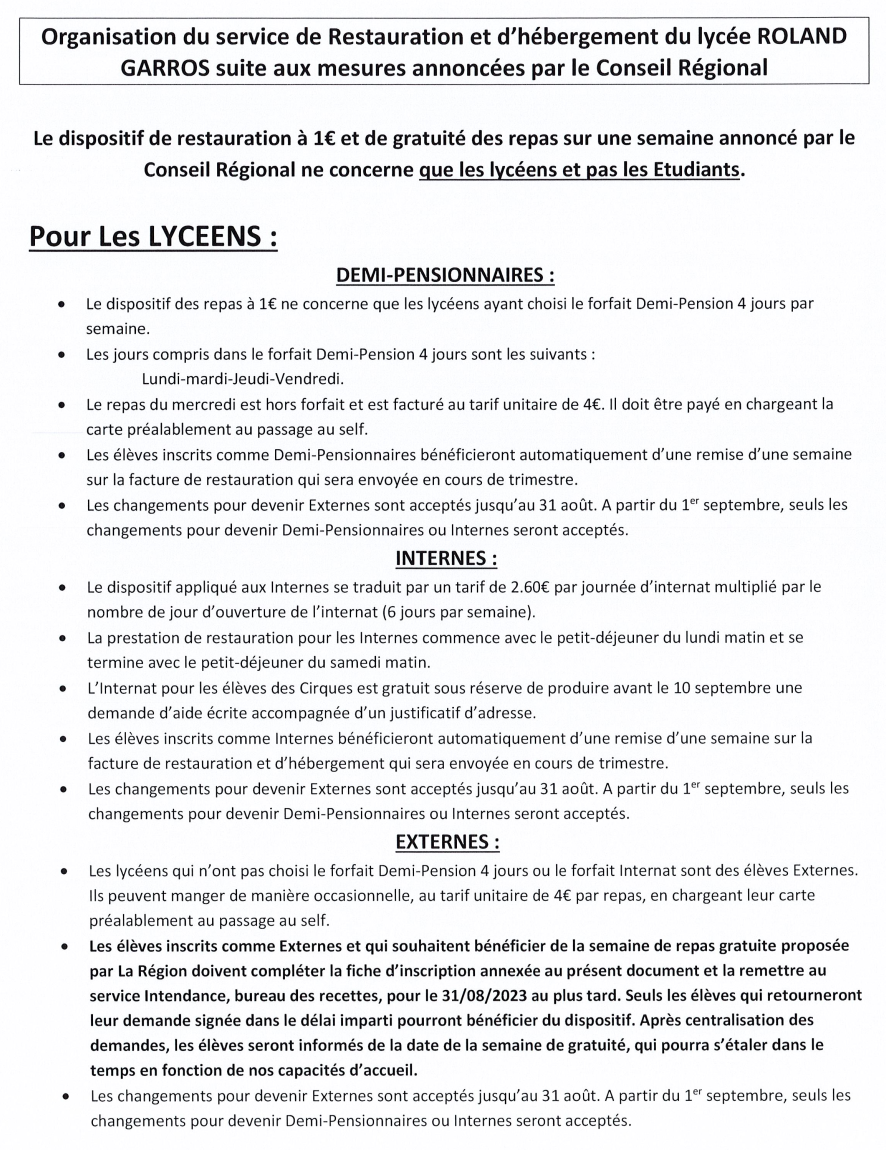 Lycée Roland Garros