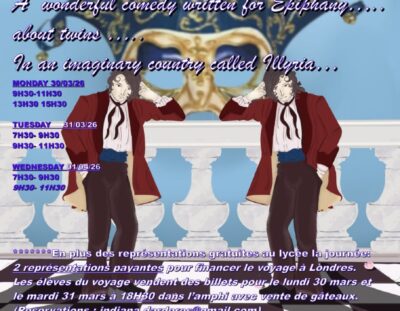 Twelfth Night – William Shakespeare Monday 30/03/26 Tuesday 31/03/26 Wednesday 01/04/26