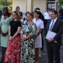 Visite de la ministre Egalité femmes hommes Aurore Bergé au lycée Sarda Garriga- 25/04/2024