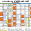 Calendrier des stages pour les 1ere et 2eme année de BTS et CPES 2026/2027