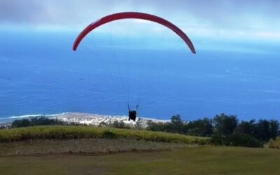 Des élèves du B.I.A en stage de parapente